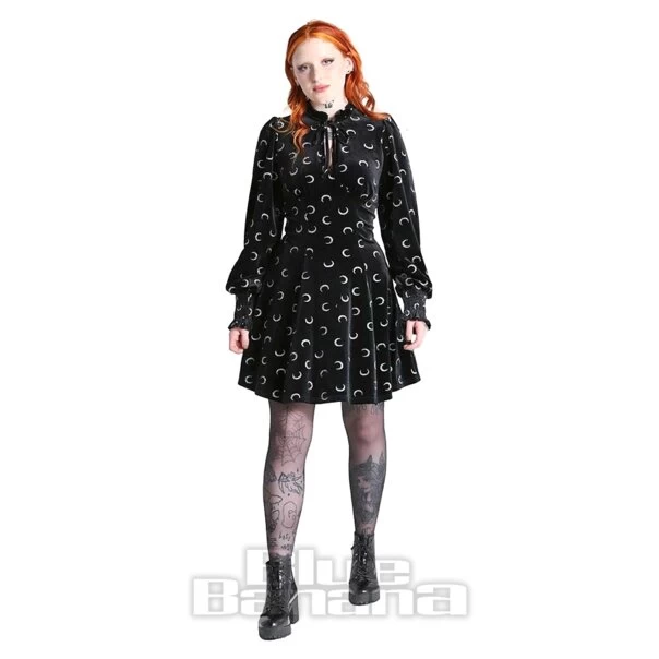 Hell Bunny Misty Moon Dress (Black) 3 Hell Bunny Misty Moon Dress (Black)