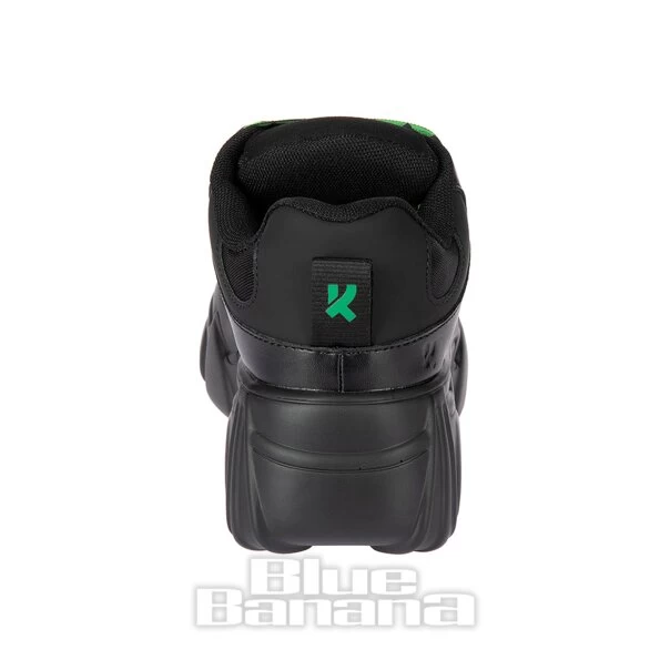 KOI FOOTWEAR Koi Ricta Flip Chunky Sole Trainers (Black/Green) 5 KOI FOOTWEAR Koi Ricta Flip Chunky Sole Trainers (Black/Green) - Image 3