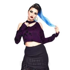 Jawbreaker Tie Dye Cold Shoulder Jumper (Purple) 9 Jawbreaker Tie Dye Cold Shoulder Jumper (Purple) -Unique Clothing&Accessories 3e4fbb7be63fe49f336a3f28d3d9