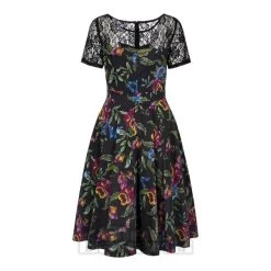 Bleeding Heart Floral Lace Dress (Black) -Unique Clothing&Accessories 45f1032cbcd5ba4f70b658e8d09c
