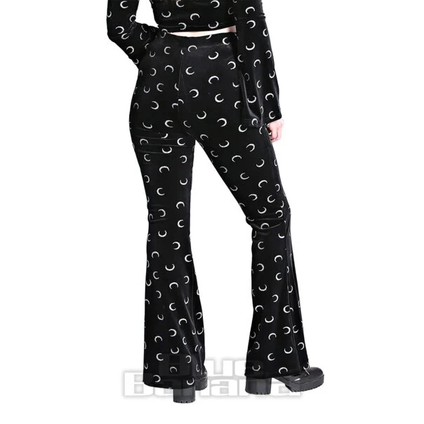 Hell Bunny Misty Moon Trousers (Black) 4 Hell Bunny Misty Moon Trousers (Black) - Image 2