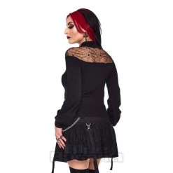 Jawbreaker Spiderweb Jumper (Black) -Unique Clothing&Accessories 499fe77da8261e35bec7aed660e4