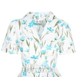 Bleeding Heart Front Buttons Dress (White/Blue) 9 Bleeding Heart Front Buttons Dress (White/Blue) -Unique Clothing&Accessories 4ae77ef893f49e75736c6007b769 152114 c