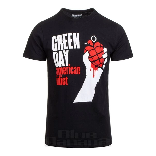 Official Green Day American Idiot T Shirt (Black) 3 Official Green Day American Idiot T Shirt (Black)
