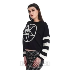 Banned Moloch Pentagram Jumper (Black) -Unique Clothing&Accessories 4f4b4a16626f9b97a1e4cfe2f833