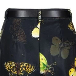 Bleeding Heart Butterfly Trousers (Black) -Unique Clothing&Accessories 51cad38f40846e1431c49297e7f3