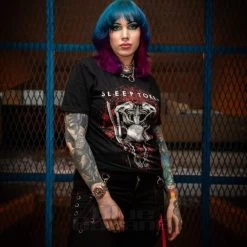 Official Sleep Token Skeleton T-Shirt (Black) -Unique Clothing&Accessories 5a85cf49c5fff87e6f4f0c909541 sleep token t shirt skeleton black