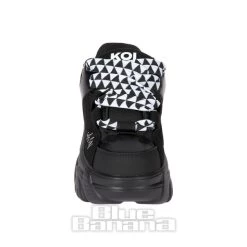 KOI FOOTWEAR Koi Ricta Flip Chunky Sole Trainers (Black/White) -Unique Clothing&Accessories 5b7a3a056ca7399420e0458f8328