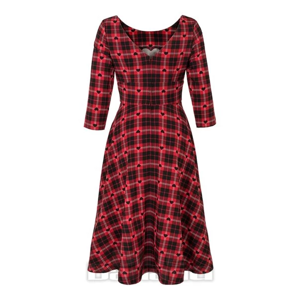 Hell Bunny Date Night Midi Dress (Red) 11 Hell Bunny Date Night Midi Dress (Red) - Image 9