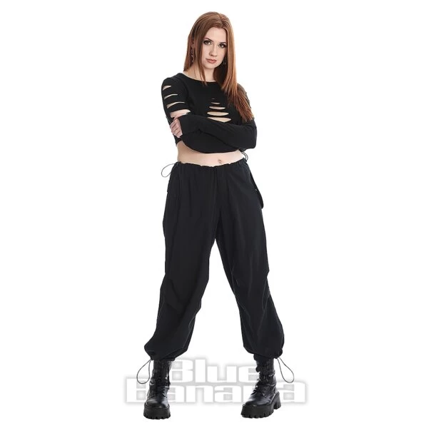 Banned NYX Wide Leg Trousers (Black) 6 Banned NYX Wide Leg Trousers (Black) - Image 4