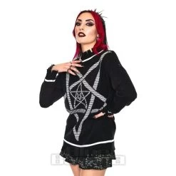 Jawbreaker Pentagram Star Oversized Jumper (Black) -Unique Clothing&Accessories 5e80ffcfea87cb02782b489d6977 150702 b