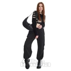 Banned Raven Pin Stripe Trousers (Black) -Unique Clothing&Accessories 6048773daa49f7c4ea6a30aec9d5