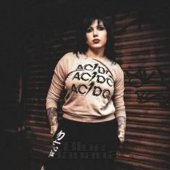 Official AC/DC Bolt Crew Neck Sweatshirt (Grey) -Unique Clothing&Accessories 606bb9b4c87b9aec375153ab34db crew acdc grey