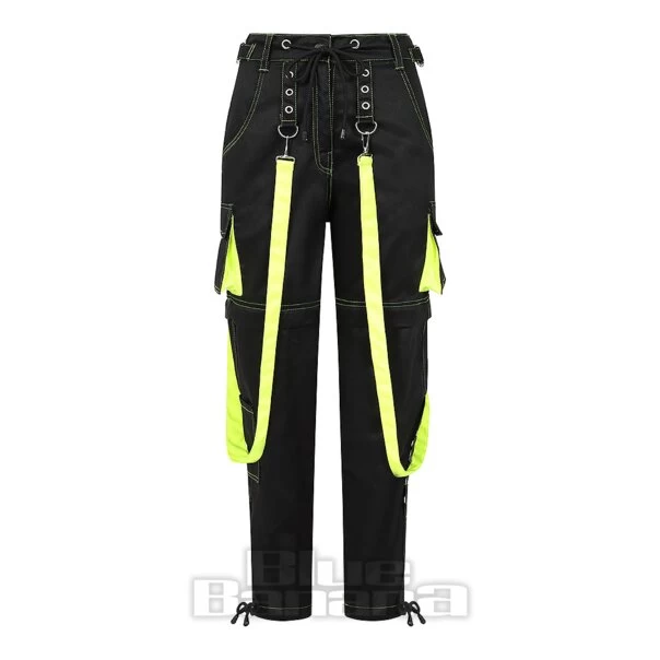 Banned Strap Trousers (Black/Green) 3 Banned Strap Trousers (Black/Green)