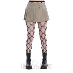 Banned Flash Skirt (Beige/Black)