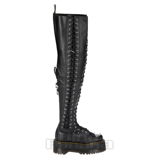 Dr. Martens Dr Martens 28-Eye XTRM Max Virginia Knee-High Platform Boots (Black) 4 Dr. Martens Dr Martens 28-Eye XTRM Max Virginia Knee-High Platform Boots (Black) - Image 2