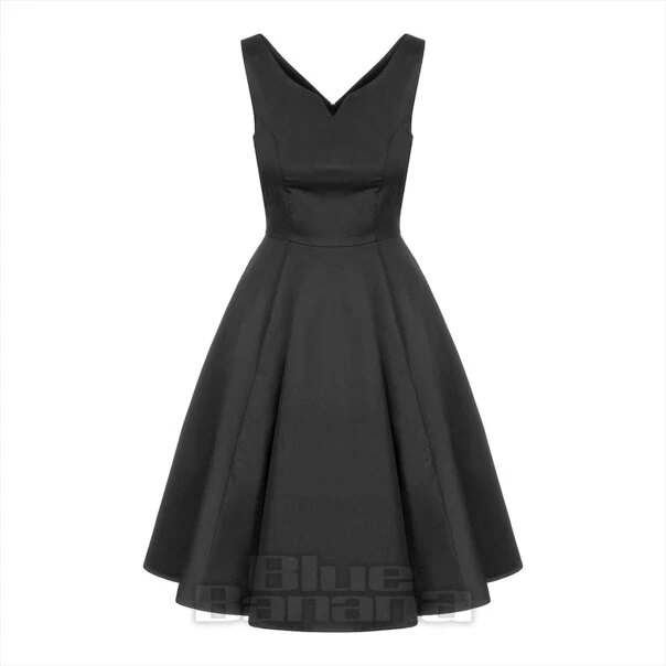 Bleeding Heart Sleeveless Skater Dress (Black) 3 Bleeding Heart Sleeveless Skater Dress (Black)