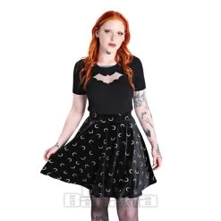 Hell Bunny Misty Moon Skirt (Black)