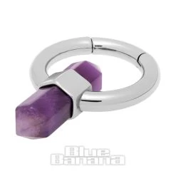 Blue Banana Amethyst Surgical Steel Ear Hanger (Purple) -Unique Clothing&Accessories 711aafd451e8d62ec5e274adbccf