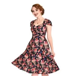 Voodoo Vixen Skull & Roses Flare Dress (Black) 9 Voodoo Vixen Skull & Roses Flare Dress (Black) -Unique Clothing&Accessories 71deab92d8e68276f606549bb4c1 150576 b