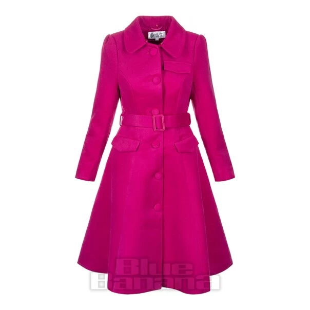 Bleeding Heart Fur Collar Coat (Pink) 7 Bleeding Heart Fur Collar Coat (Pink) - Image 5