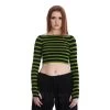 Banned Frances Stripes Jumper (Green/Black) 1 Banned Frances Stripes Jumper (Green/Black) -Unique Clothing&Accessories 74538660b3c2f22ecaddf8d41d18