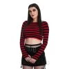 Banned Frances Stripe Jumper (Red/Black) 2 Banned Frances Stripe Jumper (Red/Black) -Unique Clothing&Accessories 77085fa0c376f63371226c4c53a3