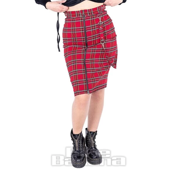 Heartless Kohko Tartan Skirt (Red) 3 Heartless Kohko Tartan Skirt (Red)