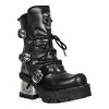 New Rock M.1044-S1 M8 Heeled Boots (Black) -Unique Clothing&Accessories 78970 m 1044 s1