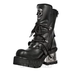 New Rock M.1044-S1 M8 Heeled Boots (Black) -Unique Clothing&Accessories 78970 m 1044 s1 c