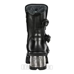 New Rock M.1044-S1 M8 Heeled Boots (Black) -Unique Clothing&Accessories 78970 m 1044 s1 d