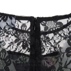 Bleeding Heart Floral Lace Dress (Black) -Unique Clothing&Accessories 79552afb490f8a1ae2d5d7d2e50b