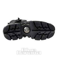 New Rock M.288-S1 Reactor Flame Ankle Boots (Black/Orange) -Unique Clothing&Accessories 79840 m 288 s1 e