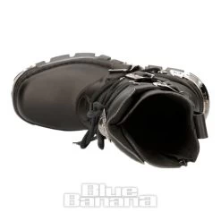 New Rock M.373-S7 Reactor Vegan Boots (Black) -Unique Clothing&Accessories 79917 f v2