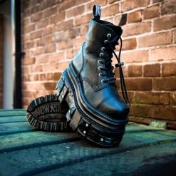 New Rock M.NEWMILI083CCT-C4 Boots (Black) -Unique Clothing&Accessories 7cf5e04c1281b221a880b9caab2b newrock military platform boots 3