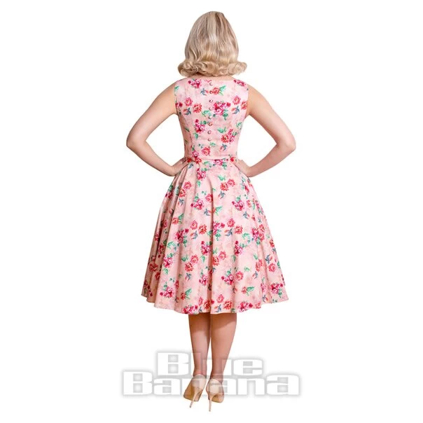 H&R Lindsey Floral Swing Dress (Blue) 4 H&R Lindsey Floral Swing Dress (Blue) - Image 2