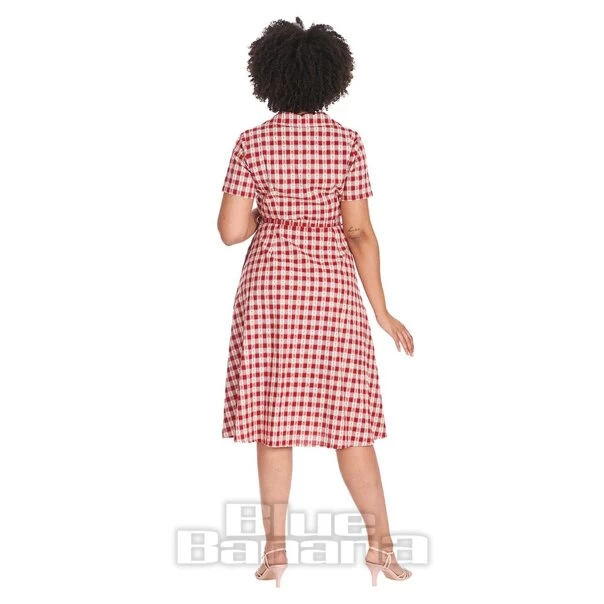 Banned Cherry Check Dress (Red) 4 Banned Cherry Check Dress (Red) - Image 2