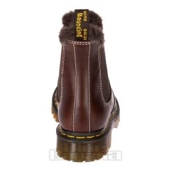Dr. Martens Dr Martens 2976 Leonore Classic Faux Fur Boots (Dark Brown) -Unique Clothing&Accessories 82defdd43f37a36a9be952a28bac