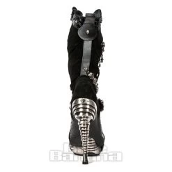 New Rock M.MAG034-C10 Magneto Stiletto Heel Boots (Black) -Unique Clothing&Accessories 84415 b