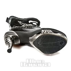 New Rock M.MAG034-C10 Magneto Stiletto Heel Boots (Black) -Unique Clothing&Accessories 84415 c