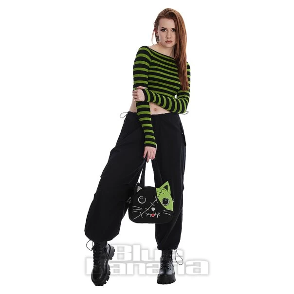 Banned Frances Stripes Jumper (Green/Black) 6 Banned Frances Stripes Jumper (Green/Black) - Image 4