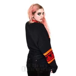 Jawbreaker Intarsia Hell Kitten Jumper (Black) -Unique Clothing&Accessories 8b31dcdbf53ec6c5f4fe3deb188c