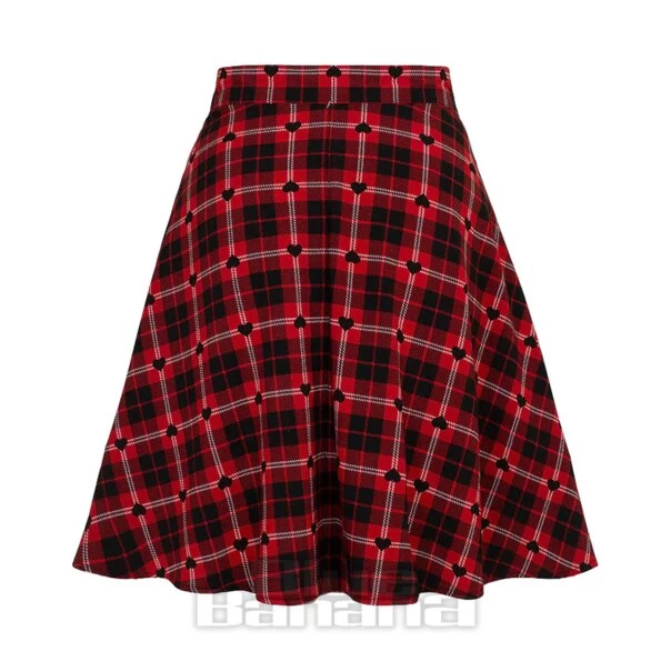 Hell Bunny Date Night Skirt (Red/Black) 11 Hell Bunny Date Night Skirt (Red/Black) - Image 9