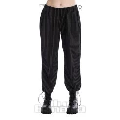 Banned Raven Pin Stripe Trousers (Black)