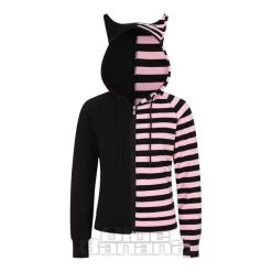 Banned Front Zip Hoodie (Black/Pink) 13 Banned Front Zip Hoodie (Black/Pink) -Unique Clothing&Accessories 9208677d9a7071723f2b77f14308