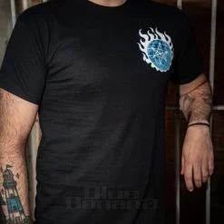 Official Bring Me The Horizon Blue Flame Globe T Shirt (Black) -Unique Clothing&Accessories 92d8842b331323bf57794be6a08a bmth tshirt