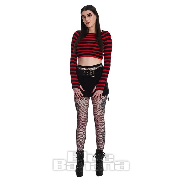 Banned Frances Stripe Jumper (Red/Black) 6 Banned Frances Stripe Jumper (Red/Black) - Image 4