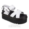Dr. Martens Dr Martens Voss II Quad Platform Sandals (White) -Unique Clothing&Accessories 92ed566727e4828afd3ab70e983a