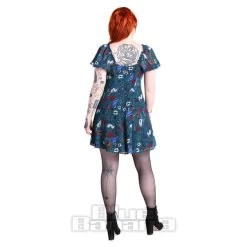 Hell Bunny Sianna Mini Dress (Teal Blue) -Unique Clothing&Accessories 94ce7235e28c98362ebe791007ba