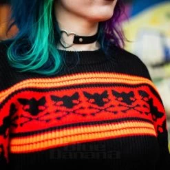 Jawbreaker Intarsia Hell Kitten Jumper (Black) -Unique Clothing&Accessories 96a76d915e17f0fbb645fcfaf8cf jawbreaker intarsia hell kitten jumper 2